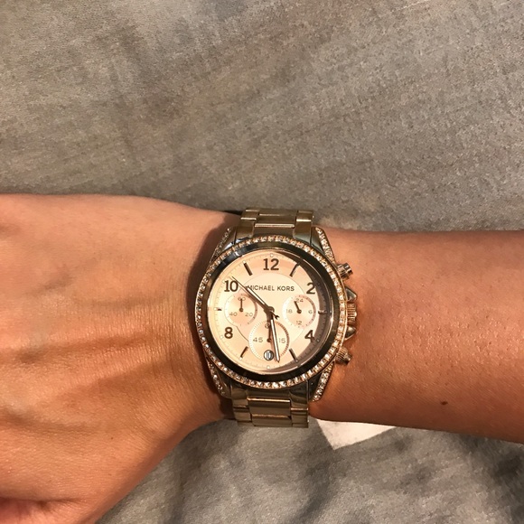 Rose gold Michael Kors watch